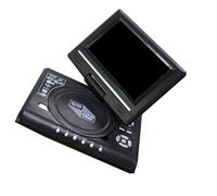 Zymoplas Reproductor de DVD, TV Digital Multimedia de 7,8 Pulgadas, CD, Pantalla de rotación de 270 Grados con Control Remoto, portátil, electrónico para Coche