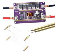 Zymoplas Soldador por puntos portátil de 12V, Kit DIY, placa de Control Panel circuito, soldadores batería litio, máquina soldadura por puntos, Con cubierta