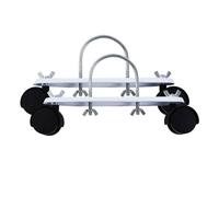 Zymoplas Soporte especial para radiador eléctrico, durabilidad y estabilidad, soporte móvil para radiador hidroeléctrico ABS, 2 uds.