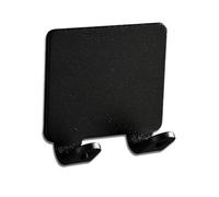 Zymoplas Soporte para afeitadora, Colgador de Ducha de Pared para baño, Estante Adhesivo, Cepillo, Toalla, Recortadora de Barba, Gancho de Soporte, Estante Organizador de Aluminio, Negro