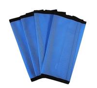 Zymoplas Suministros de Equipo para Caballos, 4 Uds., previene picaduras de Moscas con Envoltura para piernas fácil Usar, Protectores piernas a Prueba Mosquitos, Cubierta mosquitera Tela, Azul