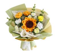 Zymoplas Tallos de chenilla para manualidades florales, girasoles, kit de limpiapipas, pegamento para manualidades, limpiapipas para, flores, kit ramos DIY, B