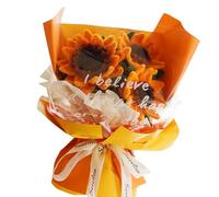 Zymoplas Tallos de chenilla para manualidades florales, girasoles, kit de limpiapipas, pegamento para manualidades, limpiapipas para, flores, kit ramos DIY, do