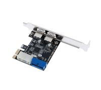 Zymoplas Tarjeta de expansión PCI-E a USB 3,0, Controlador Externo de 5 Gbps, Adaptador de Ordenador, Placa Base, Accesorios de Placa Base