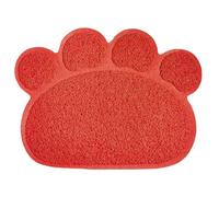 Zymoplas Tecnología de fabricación Avanzada, sin Hilos Sueltos en la Estera para atrapar Arena para Gatos, Estera para atrapar Arena para Gatos de PVC, manteles Individuales, Rojo