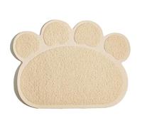 Zymoplas Tecnología de fabricación Avanzada, sin Hilos Sueltos en la Estera para atrapar Arena para Gatos, Estera para atrapar Arena para Gatos de PVC, manteles Individuales, Beige