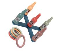 Zymoplas Toss Game Party Ring Base de Juguete Interactivo Suministros educativos para Interiores Juguete Interactivo para niños Multicolor Color Brillante