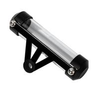 Zymoplas Tubos de impuestos para motocicletas resistentes y duraderos, fáciles de instalar, soporte disco impuestos para motocicletas ampliamente utilizado, aleación aluminio elegante, negro