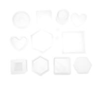Zymothrix Silicone mould 3D Mirror Spherical Cylindrical Pendant DIY Set, Non-Stick and to, Ideal for resins Casting and Jewelry Making, Includes 10-Piece mould Set