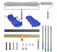 Zyncove Kit de revestimiento de suelos, rodillo de ventilación + zapatos con puntas de epoxi + rascador vertical Rascador para grandes superficies