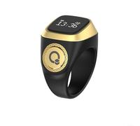 ZYNCUE Anillos inteligentes, contador digital Tasbih resistente al agua, contador electrónico de dedos para hombres y mujeres (20 mm, negro)