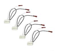 ZYNCUE Arnés adaptador de altavoz de coche para Focus 2 CX5, kit de cableado de audio ABS robusto con contactos de cobre premium, para instalación estilo OEM, 4 unidades (paquete de 4)