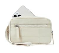 ZYNCUE Bolsa de almacenamiento para mini cartera cuadrada plisada con ventana de PVC transparente, poliéster impermeable, ligera 0,09 kg, organizador multiranura para tarjetas y dinero en efectivo