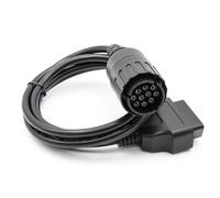 ZYNCUE Cable adaptador de diagnóstico OBD2 de 1,5 m para ICOM-D, conector de 10 pines a 16 pines para motocicletas con puerto de diagnóstico redondo (1996-2016), compatible con ELM327, OBDLink