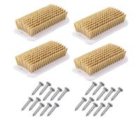 ZYNCUE Cepillo de limpieza de cobayas, paquete de 4, juguete interactivo de aseo para mascotas pequeñas, montaje en pared, cerdos, gatos, perros, herramienta de enriquecimiento con tornillos, jaula