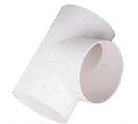 ZYNCUE Conector de tubo rígido de junta en T de 100 mm para tubo de conducto redondo de 100 mm para tubo de ventilación de ventilador extractor