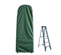 ZYNCUE Funda para escalera plegable, tela Oxford 210D impermeable para almacenamiento al aire libre, cordón ajustable, verde, 50 x 195 x 12 cm, 50 x 174 x 12 cm
