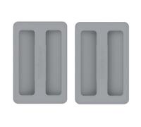 ZYNCUE Juego de 2 cubiertas de silicona para tostadora, tapa protectora resistente al calor para tostadoras de pan estándar de 2 rebanadas, mantiene el aparato libre de polvo y desechos en la cocina