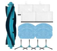 ZYNCUE Kit de accesorios de repuesto para robot aspirador Conga 7690 Immortal Max Home M, 1 cepillo principal, 4 filtros HEPA, 4 paños de fregona, 4 cepillos laterales (A)