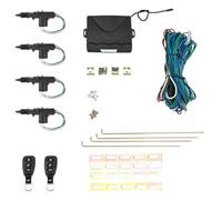 ZYNCUE Kit de bloqueo centralizado de 12 V con control remoto sin llave 24 para puerta, sistema de actuador eléctrico con 4 motores y módulo de control, perilla de palanca de cambios de coche, soporte