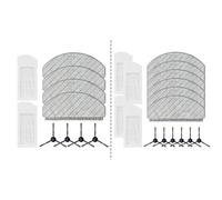 ZYNCUE Kit de paño de filtro de repuesto y cepillo lateral para Bosch para Spotless + BCRD1W BCRC1W / para Spotless Advanced + BCRD2W BCRC2W, 1 juego de cepillos laterales