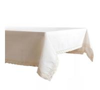 ZYNCUE Mantel rectangular de algodón de 140 x 200 cm, pesado, antidecoloración, resistente a las arrugas, para cocina, comedor, bodas, fiestas, interiores y exteriores