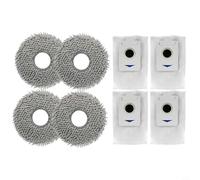 ZYNCUE Paños de fregona de repuesto y pantallas de filtro para Ecovacs para X5 para OMNI y para X5 PRO, almohadillas de microfibra lavables con tela de polipropileno para una limpieza eficiente del