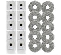 ZYNCUE Paños de fregona de repuesto y pantallas de filtro para Ecovacs para X5 para OMNI y para X5 PRO, almohadillas de microfibra lavables con tela de polipropileno para una limpieza eficiente del