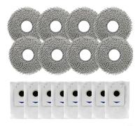 ZYNCUE Paños de fregona de repuesto y pantallas de filtro para Ecovacs para X5 para OMNI y para X5 PRO, almohadillas de microfibra lavables con tela de polipropileno para una limpieza eficiente del