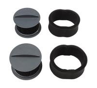 ZYNCUE Paquete de 2 filtros lavables sin bolsa 1240U 1240V, kit de repuesto plisado y filtro de espuma, kit de accesorios de repuesto para modelos Turbo
