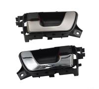 ZYNCUE Par de manijas interiores para puerta Pajero V65 V73 V75 V77 V78 2001-2006 ABS resistente al desgaste negro y plateado