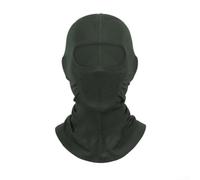 ZYNCUE Pasamontañas de alta elasticidad con diseño de flujo de aire, polaina de cuello de secado rápido para motocicleta y bicicleta, protector solar para hombres y mujeres, 34 x 38 cm, verde oscuro