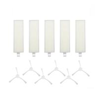 ZYNCUE Piezas de repuesto para aspiradora Explorer serie 60, incluye 5 filtros y 6 cepillos laterales, construcción de plástico