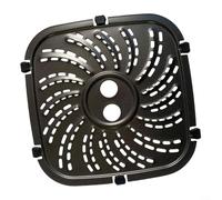 ZYNCUE Placa de parrilla para freidora de aire con pestañas de goma para PowerXL, para freidora de aire Vortex Pro Plus repuesto de 8 cuartos de galón de acero al carbono para bandeja de crujiente