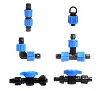 ZYNCUE Sistema de riego por goteo de 16 mm para plantas al aire libre con diseño modular, cinta cortable y conectores de bloqueo fiables (25 m)