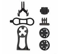 ZYNCUE Soporte de extensión de vástago de bicicleta de aleación de aluminio para Garmin Edge, para BRYTON, para ordenador GPS CATEYE y cámara de acción, negro