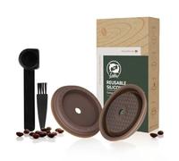 ZYNCUE Tapas de silicona reutilizables para cápsulas Nespresso VertuoLine, material, marrón, fácil de limpiar y diseño resistente a altas temperaturas