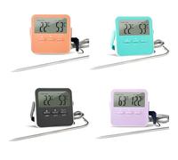 ZYNCUE Termómetro digital LCD para interiores con alarma alta/baja, rango de -50 a 70 °C, para uso en casa, habitación, oficina, color negro