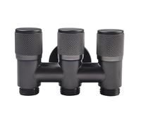 ZYNCUE Válvula de desviación de agua de 1 entrada y 3 salidas para pulverizador de bidé de inodoro, válvula de ángulo de tres vías con construcción de cobre y control de interruptor giratorio, color