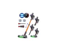 Zynet DP2 Aspiradora Sin Cable con Doble Batería, 45KPa/60Min/500W, Pantalla LED, Tubo Telescópico, Autónomo, Luz Verde, Aspiradora Escoba Sin Cable para Pelo de Mascotas/Alfombras/Suelos Duros