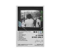 ZYNPCX 4Your Eyez Only J.cole- Póster impermeable para sala de estar, pared, dormitorio, decoración para el hogar, oficina y preparación de regalos, regalos exquisitos para regalar a personas, 50 x 75