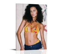 ZYNPCX Adriana Lima - Póster impermeable para sala de estar, pared, dormitorio, hogar, oficina y preparación de regalos, exquisitos regalos para regalar a personas, 30 x 45 cm, estilo marco