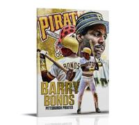 ZYNPCX Barry Bonds- Póster impermeable para sala de estar, pared, dormitorio, decoración en casa, oficina y preparación de regalos, regalos exquisitos para regalar a personas, 50 x 75 cm, Barry Bonds