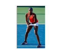 ZYNPCX Cori Gauff - Póster impermeable para sala de estar, pared, dormitorio, decoración en casa, oficina y preparación de regalos, exquisitos regalos para regalar a personas, 40 x 60 cm, estilo sin