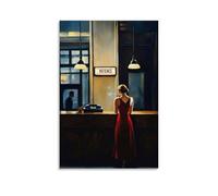 ZYNPCX Edward Hopper - Póster impermeable para sala de estar, pared, dormitorio, hogar, oficina y preparación de regalos, exquisitos regalos para regalar a personas, 60 x 90 cm, estilo sin marco