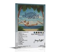 ZYNPCX Jimmy Buffett - Póster impermeable para sala de estar, pared, dormitorio, decoración en casa, oficina y preparación de regalos, regalos exquisitos para regalar a personas, 60 x 90 cm, estilo