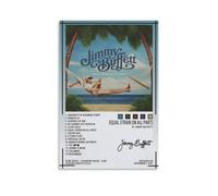 ZYNPCX Jimmy Buffett - Póster impermeable para sala de estar, pared, dormitorio, decoración para el hogar, oficina y preparación de regalos, exquisitos regalos para regalar a personas, 20 x 30 cm