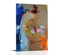 ZYNPCX Póster impermeable con figuras abstractas, arte para sala de estar, pared, dormitorio, oficina, preparación de regalos, exquisitos regalos para regalar a personas, 30 x 45 cm, estilo marco