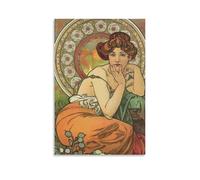ZYNPCX Póster impermeable de Alphonse Mucha para sala de estar, pared, dormitorio, decoración para el hogar, oficina y preparación de regalos, exquisitos regalos para regalar a personas, 30 x 45 cm