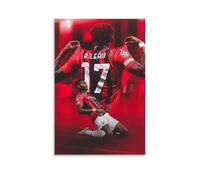 ZYNPCX Rafael Leao - Póster impermeable para sala de estar, pared, dormitorio, decoración para el hogar, oficina y preparación de regalos, exquisitos regalos para regalar a personas, 20 x 30 cm